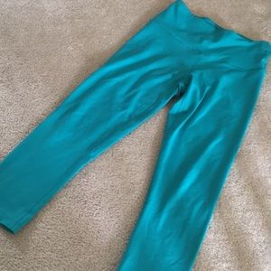 Turquoise 90 degree leggings